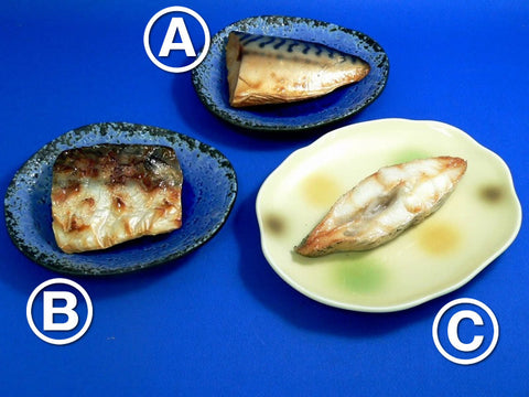 Grilled Mackerel, Baked Mackerel & Grilled Righteye Flounder Replica