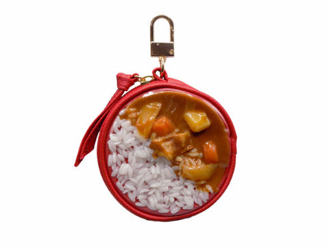 Curry Rice Circular Purse Ver. 2 - Red