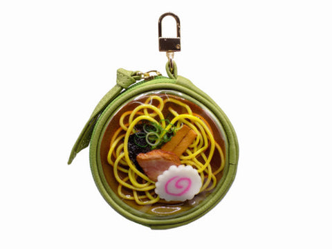 Shoyu (Soy Sauce) Ramen Circular Purse - Green