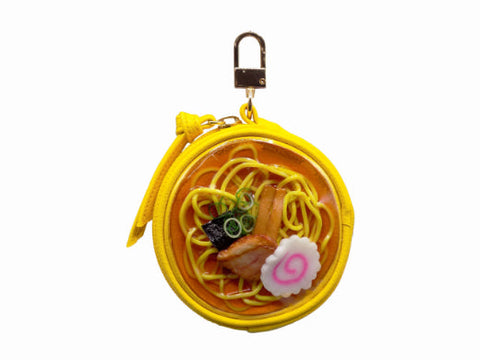 Shoyu (Soy Sauce) Ramen Circular Purse - Yellow