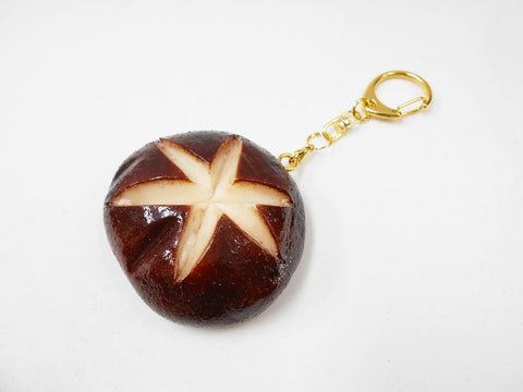 Whole Shiitake Mushroom Keychain